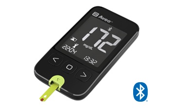 The simple and functional blood glucose meter.
